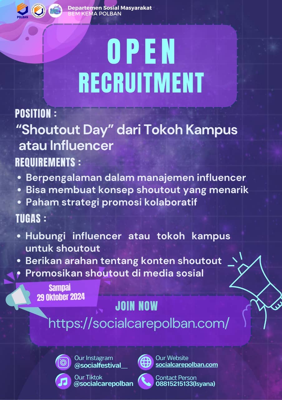 “Shoutout Day” dari Tokoh Kampus atau Influencer